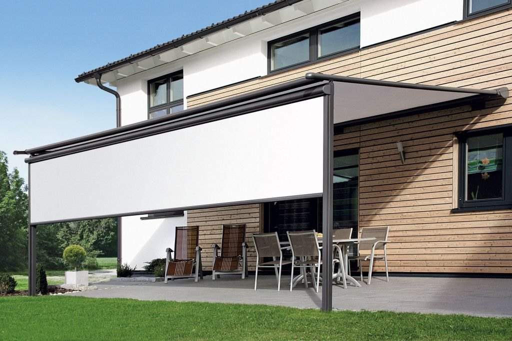 Wintergarten mit Beschattung